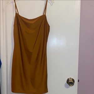 Forever 21 gold mini dress